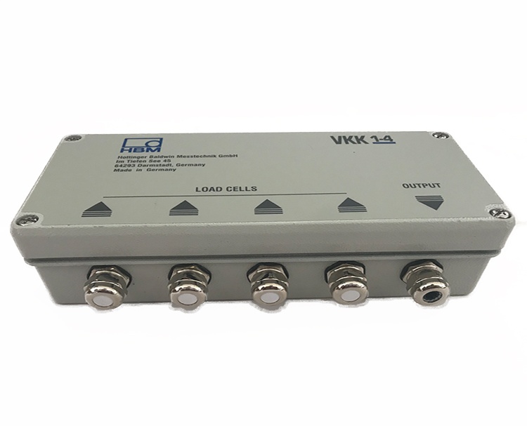 1-VKK1-4A德国HBM接线盒，普通铝合金，4孔模拟接线盒