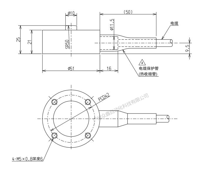日本NMB(Minebea美蓓亚) CMM1-2T称重传感器产品尺寸
