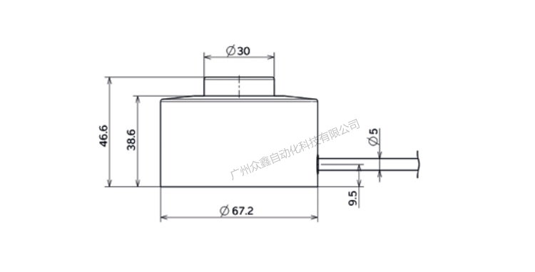 德国茵泰科 PR6212/10t C1E称重传感器产品尺寸