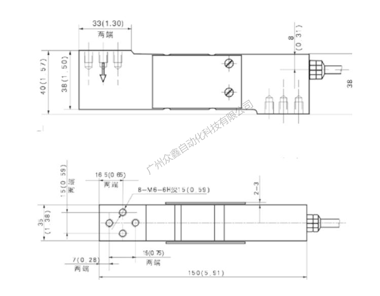 ZEMIC称重传感器 B6E-C3-50kg-2B6-S1称重传感器产品尺寸
