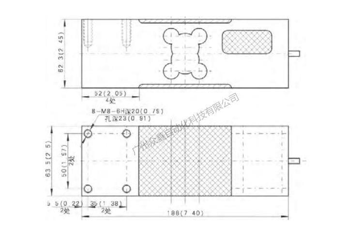 L6W-C3-500kg-3G6称重传感器产品尺寸